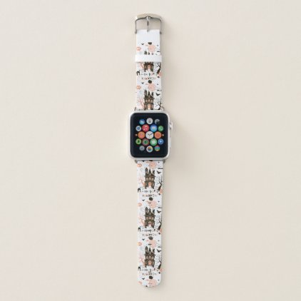 Happy Halloween Haunted House Apple Watch Band