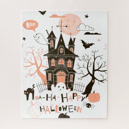 Happy Halloween Haunted House Jigsaw Puzzle