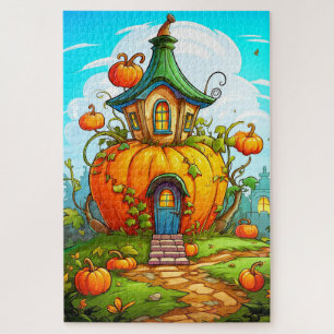 Happy Halloween Haunted House Jigsaw Puzzle