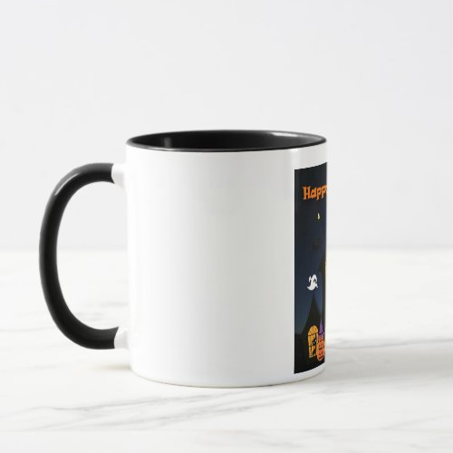 Happy Halloween Haunted House Mug