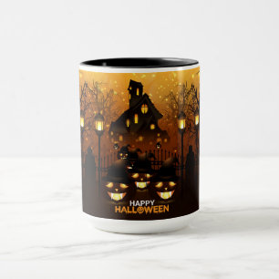 Happy Halloween Haunted House Mug