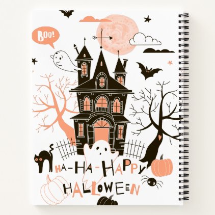 Happy Halloween Haunted House Notebook