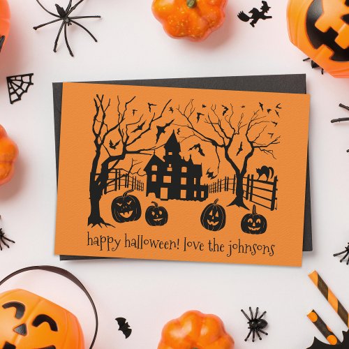 Happy Halloween Haunted Mansion Card