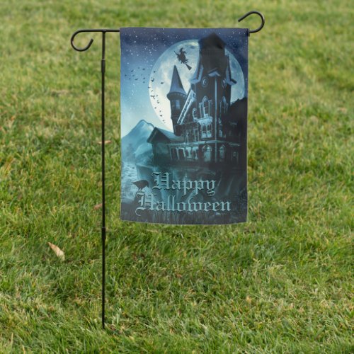 Happy Halloween  Haunted Mansion Garden Flag