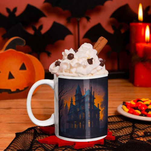Happy Halloween Haunted Mansion House Coffee Mug