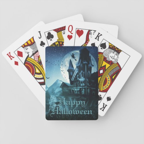 Happy Halloween  Haunted Mansion Playing Cards