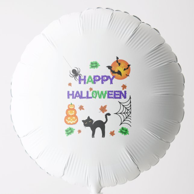 Happy Halloween Helium Balloon (Front)