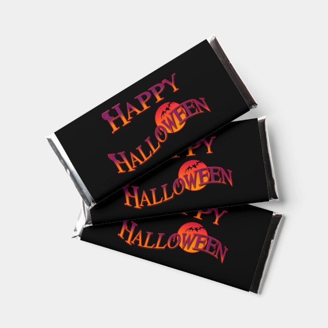 Happy Halloween Hershey Bar Favors (Front)