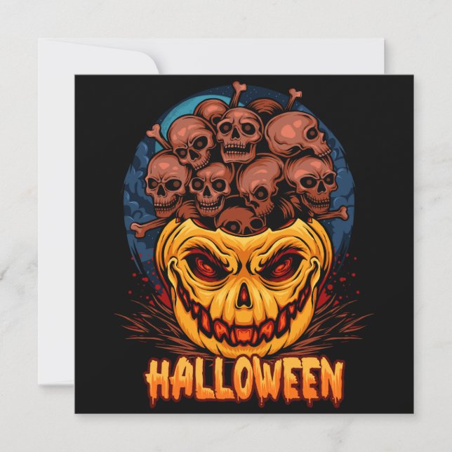 Happy Halloween Holiday Card (Front)
