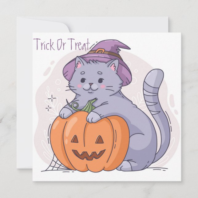 Happy Halloween Holiday Card (Front)