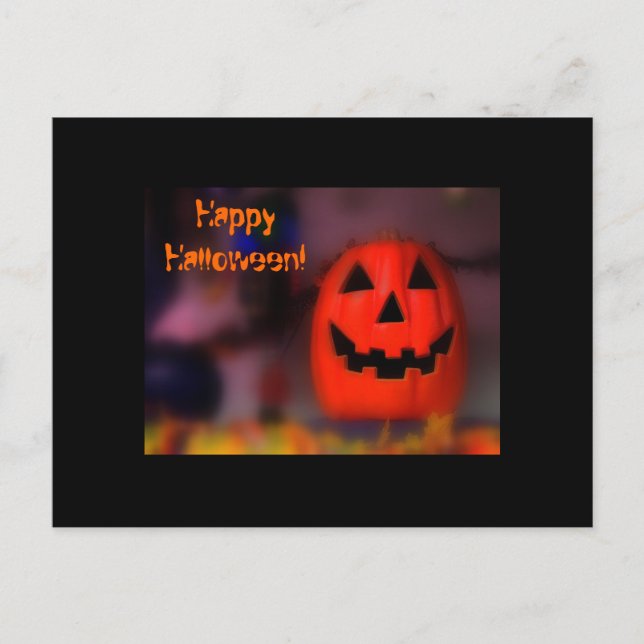 Happy Halloween Holiday Postcard (Front)
