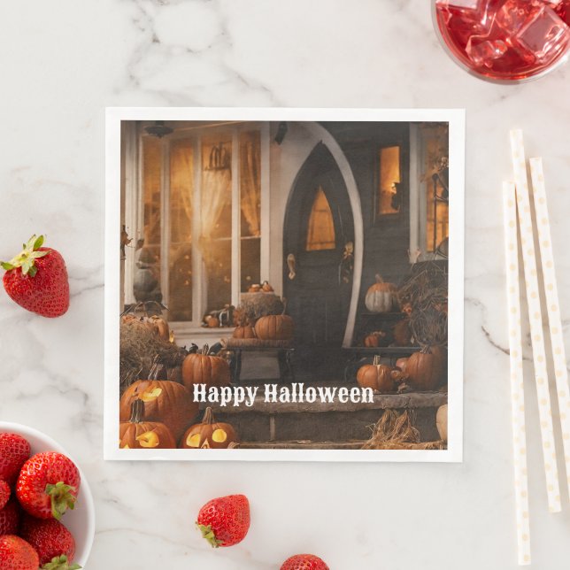 Happy Halloween Home Collection Paper Dinner Napkins (Insitu)