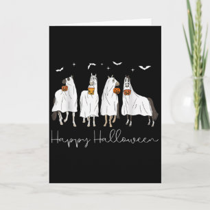 Happy Halloween Horse Ghost 2025  Card