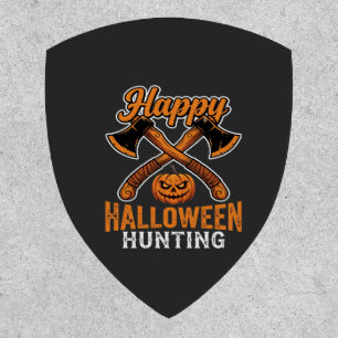 Happy Halloween Hunting Crossed Axes Pumpkin Patch