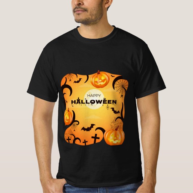 Happy Halloween images T-shirt trendy and cute (Front)