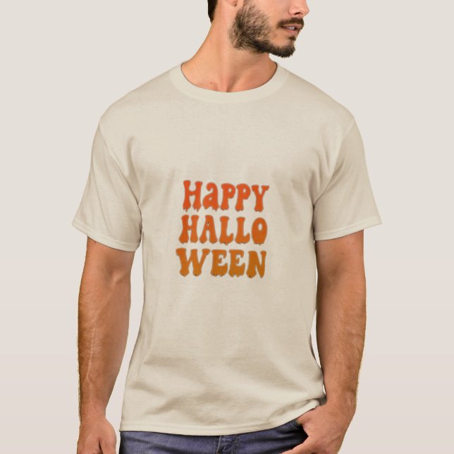 Happy Halloween images T-shirt trendy and cute (Front)