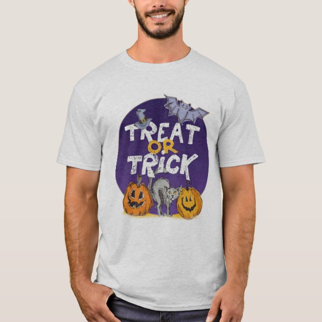 Happy Halloween images T-shirt trendy and cute (Front)