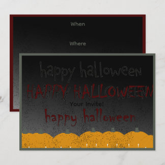 Happy Halloween Invitation