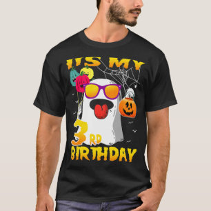 Happy Halloween It's My 3rd Birthday 3 Years Old T-Shirt