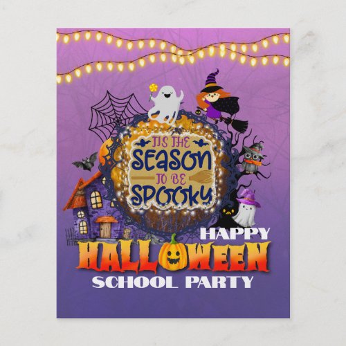 Happy Halloween Its Spooky Season Celebration Flyer