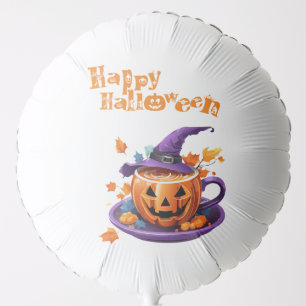Happy Halloween Jack-O-Lantern Brew Cup Balloon