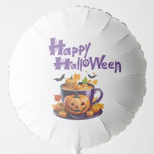 Happy Halloween Jack-O-Lantern Brew Cup Balloon