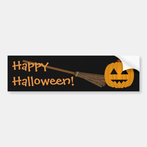 Happy Halloween Jack_O_Lantern Bumper Sticker