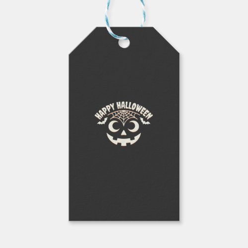 Happy Halloween Jack-O-Lantern Face Design_1 Gift Tags