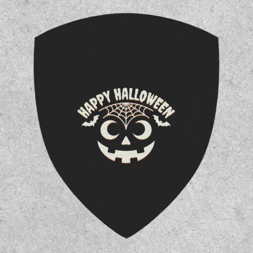 Happy Halloween Jack-O-Lantern Face Design_1 Patch