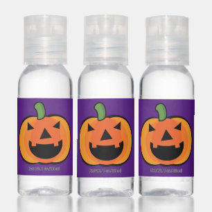 Happy Halloween Jack O Lantern Face Hand Sanitizer