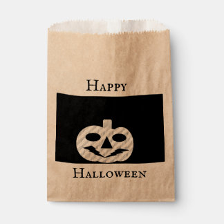 Happy Halloween Jack-o’-lantern Favor Bag