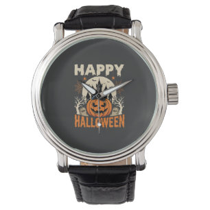 Happy Halloween Jack O Lantern Haunted Castle Watch