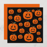 Happy Halloween Jack O Lantern Illustrative Art Card