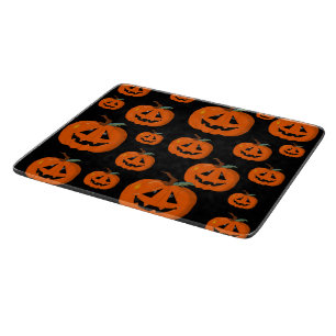 Happy Halloween Jack O Lantern Illustrative Art Cutting Board