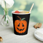 Happy Halloween Jack O Lantern Illustrative Art Paper Cups