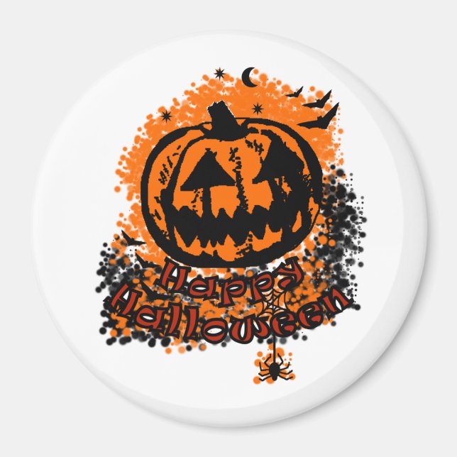 Happy Halloween Jack O Lantern  Magnet (Front)