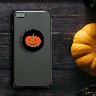Happy Halloween Jack O Lantern Pumpkin PopSocket