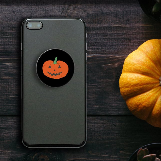Happy Halloween Jack O Lantern Pumpkin PopSocket (Happy Halloween Jack O Lantern Pumpkin PopSocket)