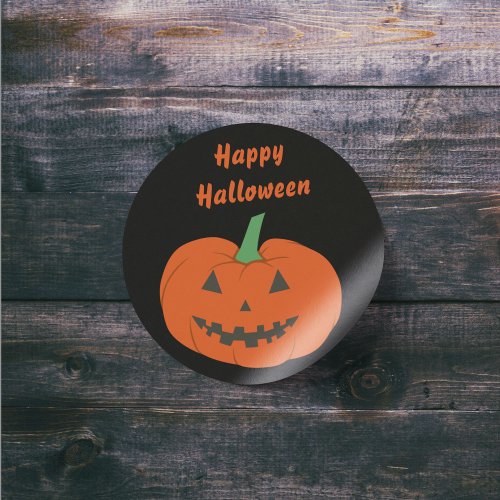 Happy Halloween Jack O Lantern Pumpkin Sticker