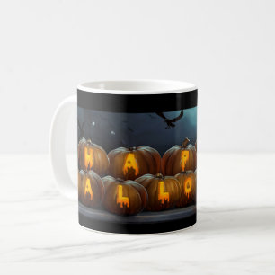 Happy Halloween Jack-O-Lantern pumpkins Spooky mug