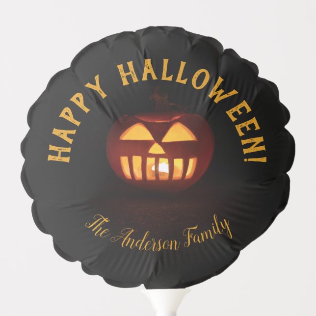 Happy Halloween Jack O Lantern Scary Spooky Balloon (Front)