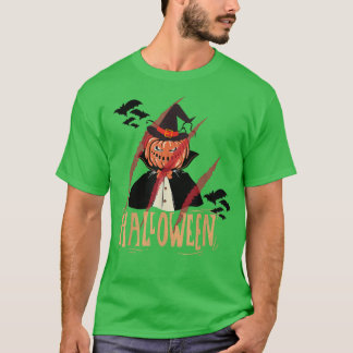 Happy Halloween Jack O'Lantern Witch, Trickortreat T-Shirt
