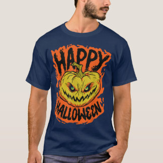 Happy Halloween JackoLantern Pumpkin Down  T-Shirt