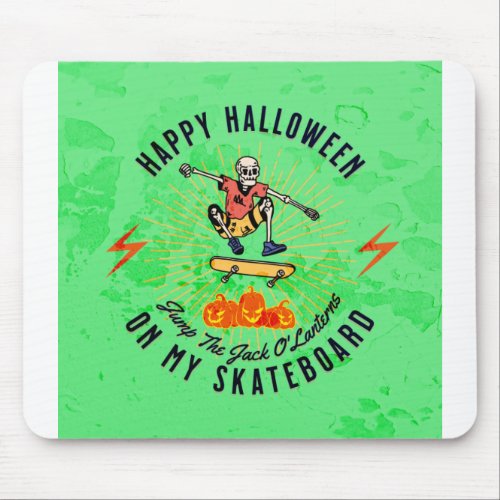 Happy Halloween Jump The Jack OLanterns On My Ska Mouse Pad