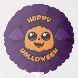 Happy Halloween Kawaii Pumpkin Spooky Cuteness Balloon