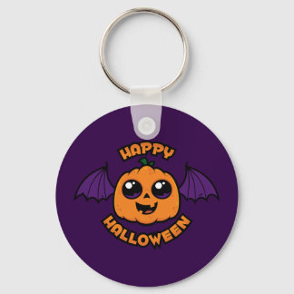 Happy Halloween Kawaii Pumpkin Spooky Cuteness Keychain