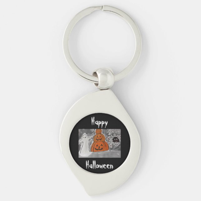Happy Halloween Keychain (Front)
