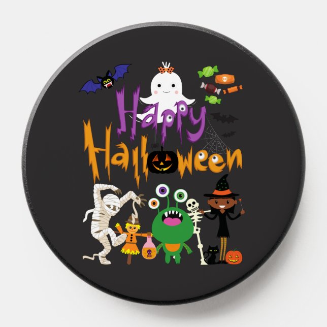 Happy Halloween Kids Cute and Spooky     PopSocket (Popsocket)