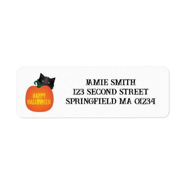 Happy Halloween Label (Front)