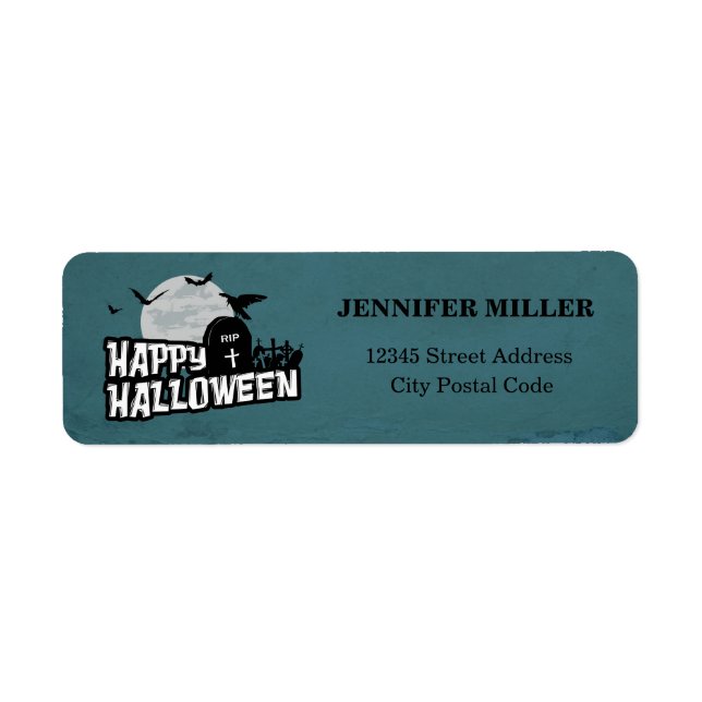Happy Halloween Label (Front)